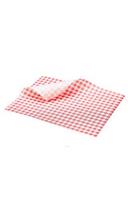 Red Gingham Greaseproof Paper QAR Supplies 