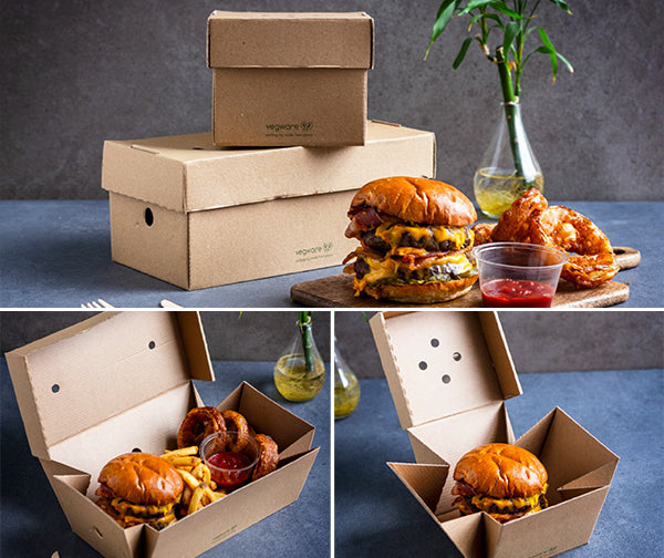 Vegware Premium Burger Box: Happy Customers, Happy Planet!