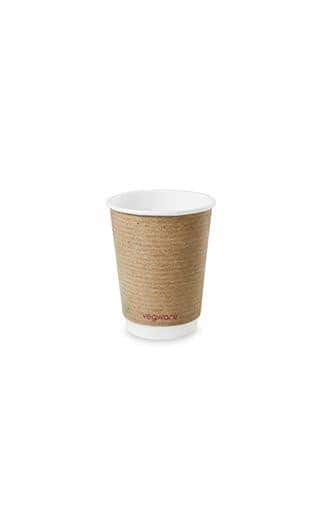 Double Wall Brown Kraft Cup - 12oz (500/pack) QAR Supplies 