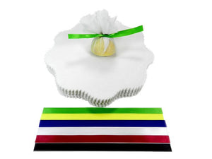 White Muslin Lemon Wraps with Free Ribbon Ties